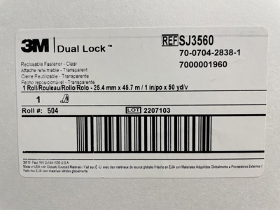 3M Dual Lock - Druckverschluss SJ3560 - Klettstreifen
